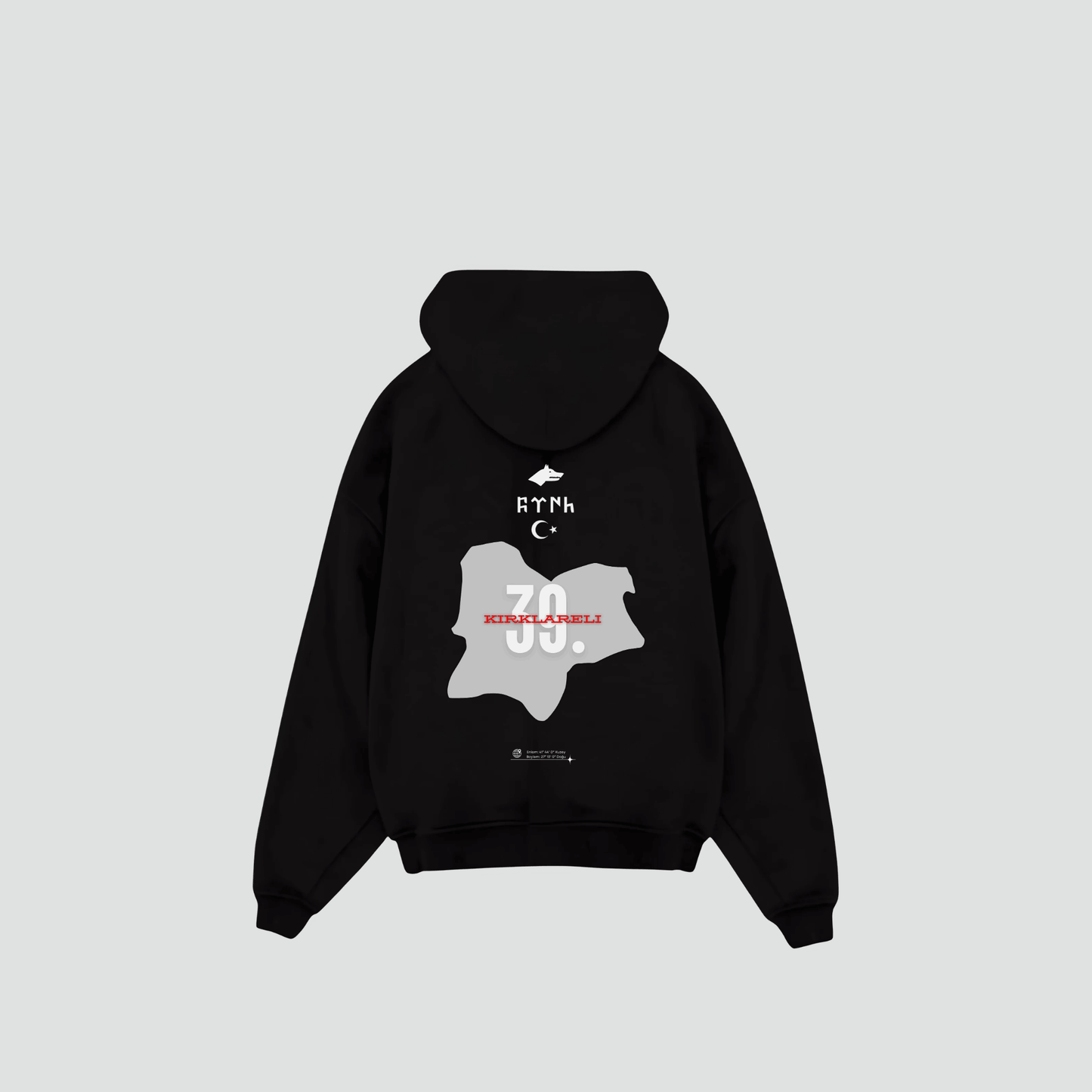 KIRKLARELI 39 - Oversized Hoodie Backprint