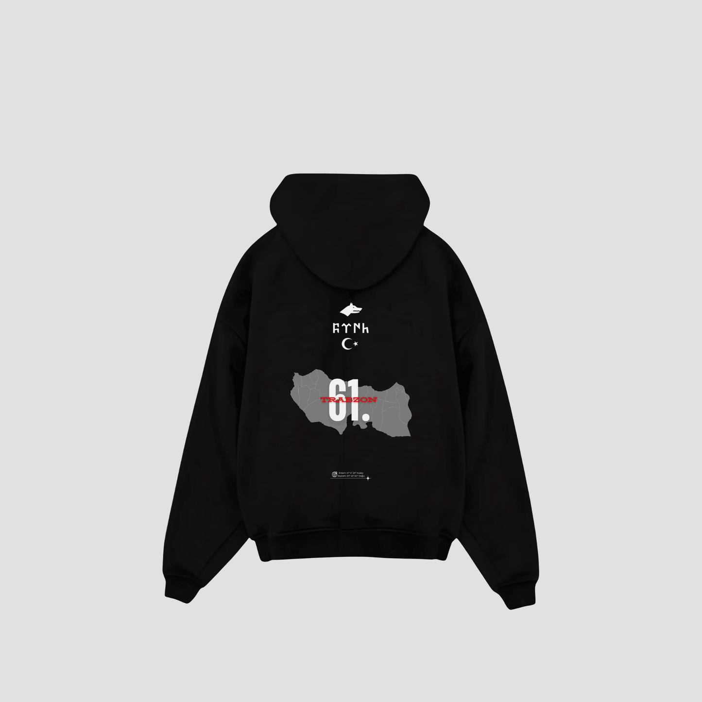 TRABZON 61 - Oversized Hoodie Backprint
