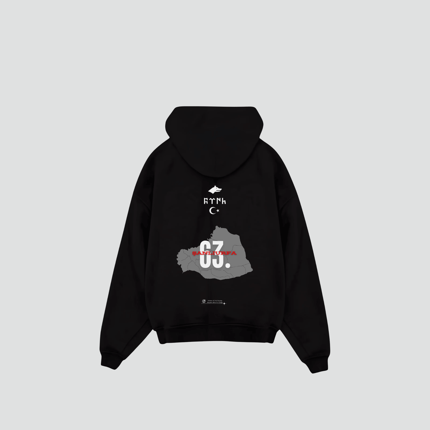 SANLIURFA 63 - Oversized Hoodie Backprint