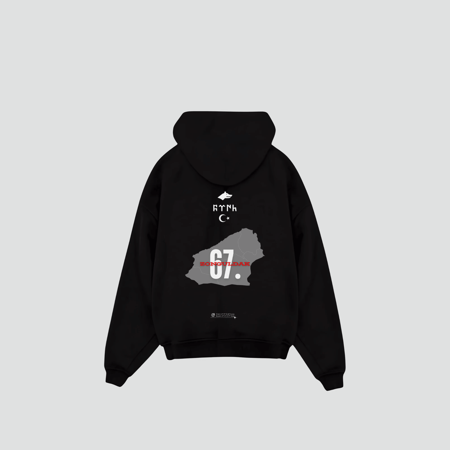 SALE ZONGULDAK 67 - Oversized Hoodie Backprint