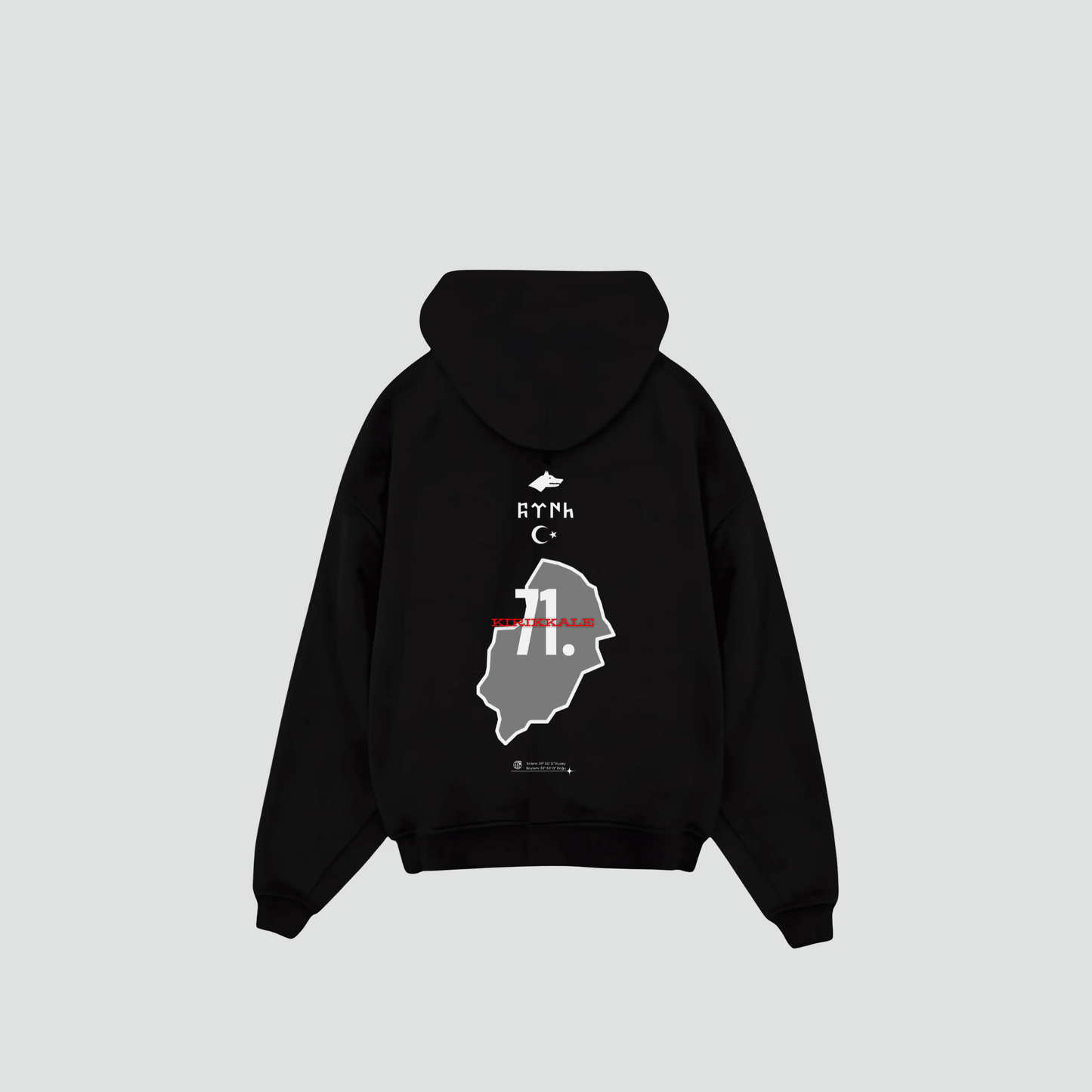 KIRIKKALE 71 - Oversized Hoodie Backprint