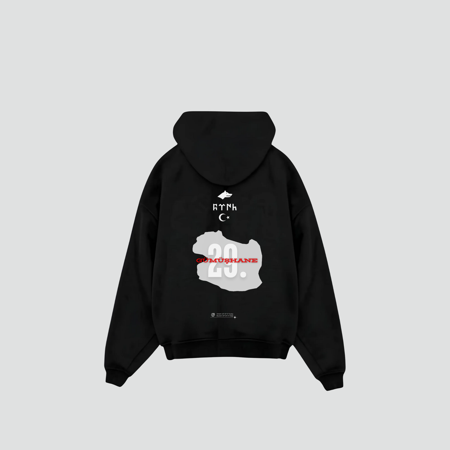 GÜMÜSHANE 29 - Oversized Hoodie Backprint