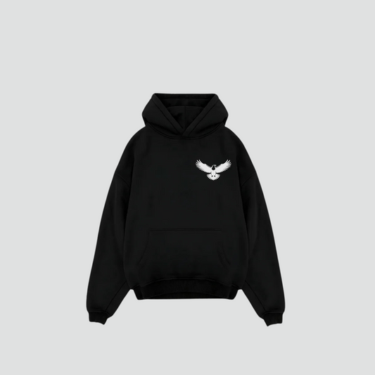 SIYAH BEYAZ - Oversized Hoodie