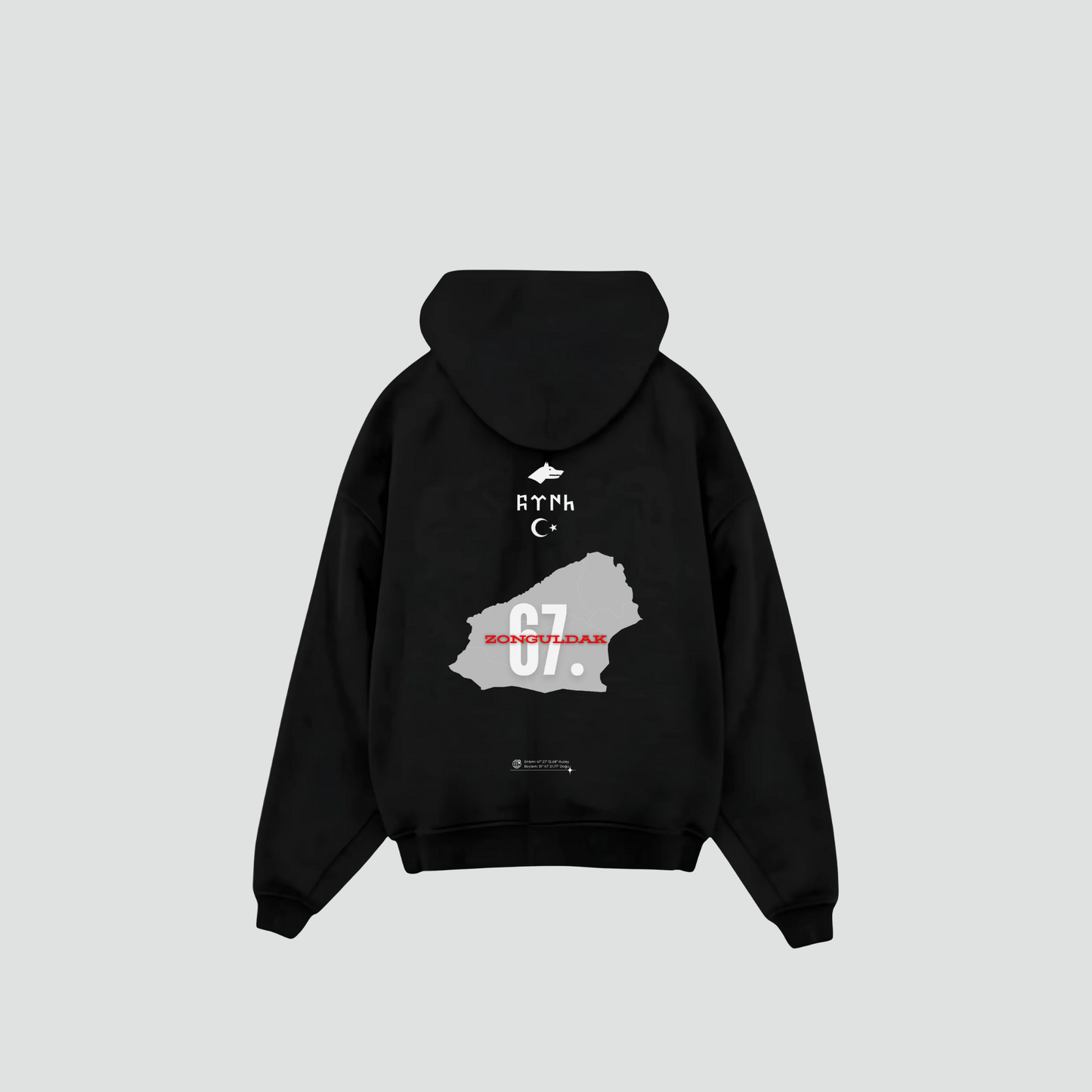 ZONGULDAK 67 - Oversized Hoodie Backprint