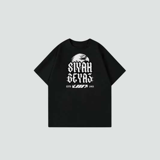 SIYAH BEYAZ - Oversize Shirt