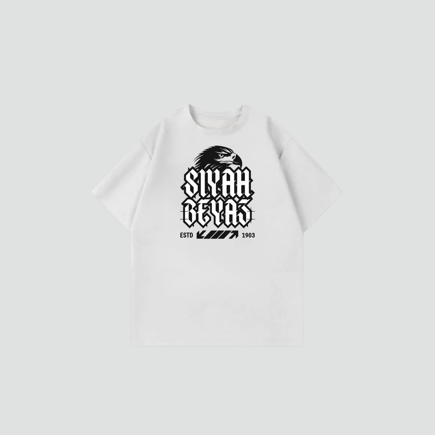 SIYAH BEYAZ - Oversize Shirt