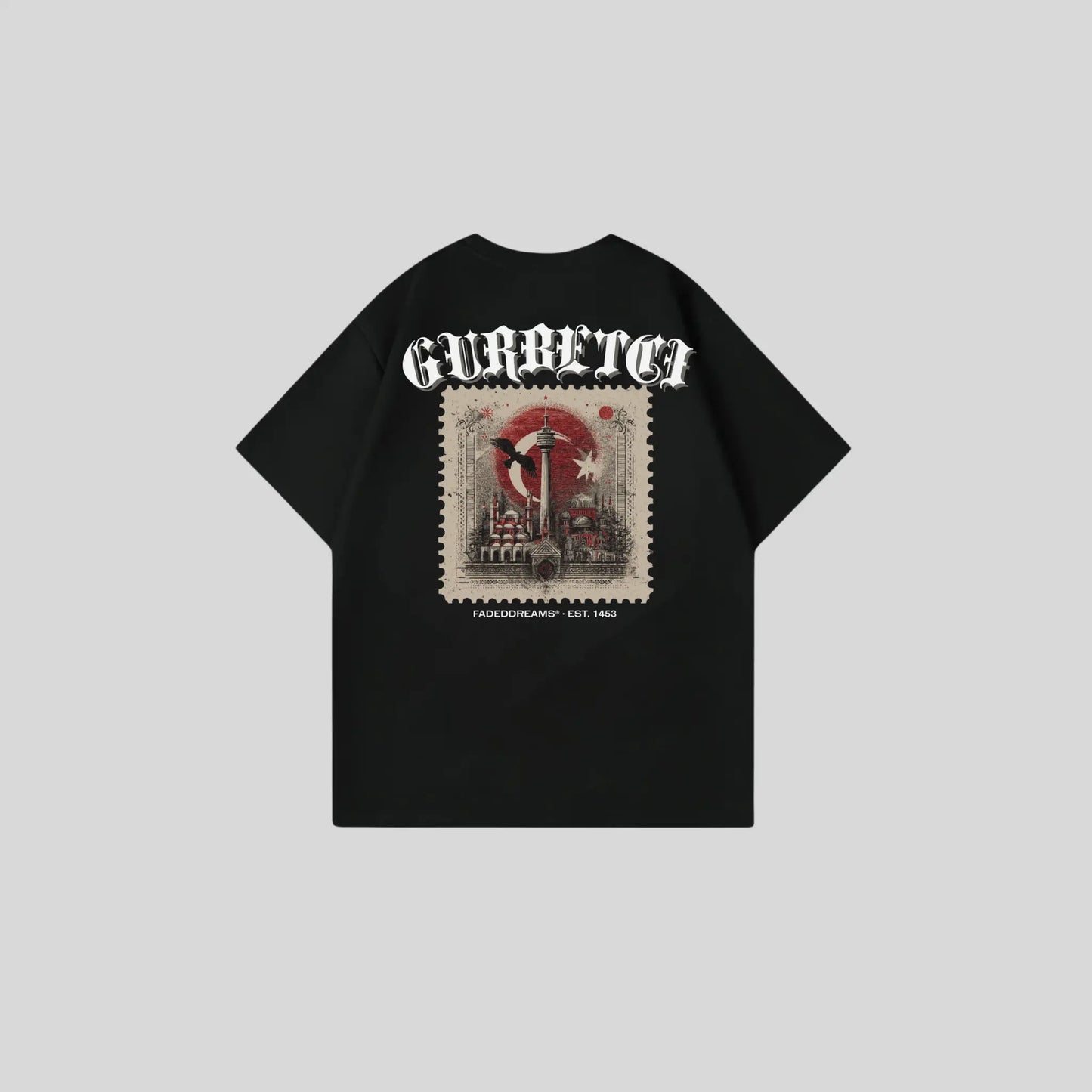 GURBETCI 3 - Oversize Shirt Backprint Printegy