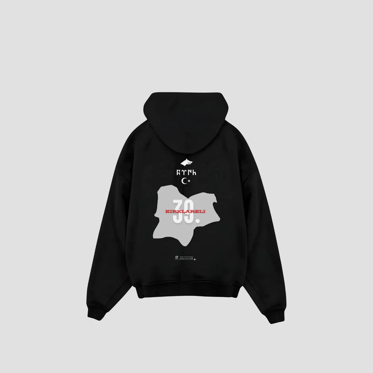 KIRKLARELI 39 - Oversized Hoodie Backprint Printegy