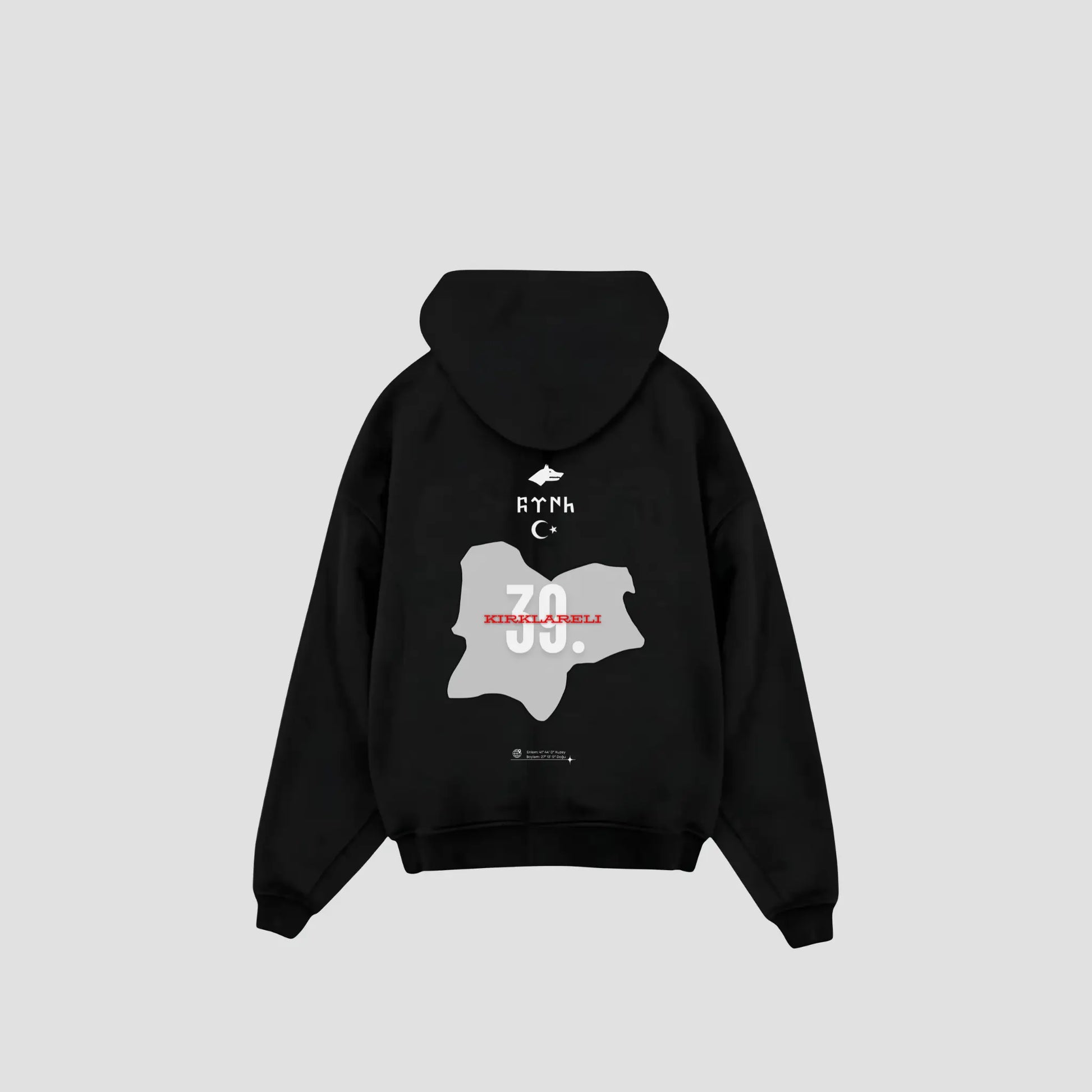 KIRKLARELI 39 - Oversized Hoodie Backprint Printegy