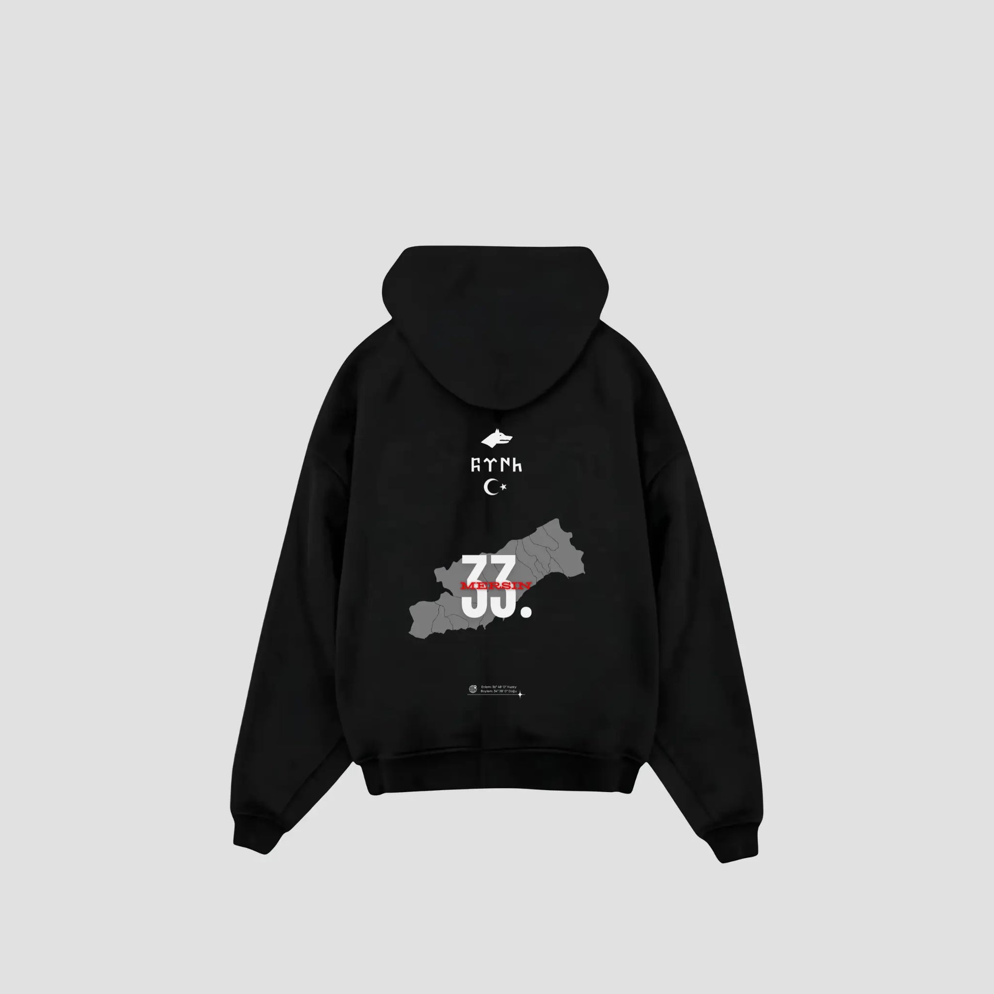 MERSIN 33 - Oversized Hoodie Backprint Printegy