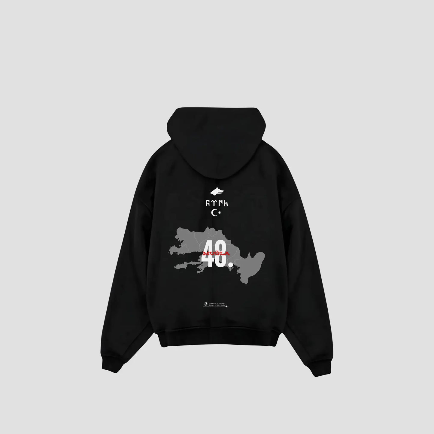 MUGLA 48 - Oversized Hoodie Backprint Printegy