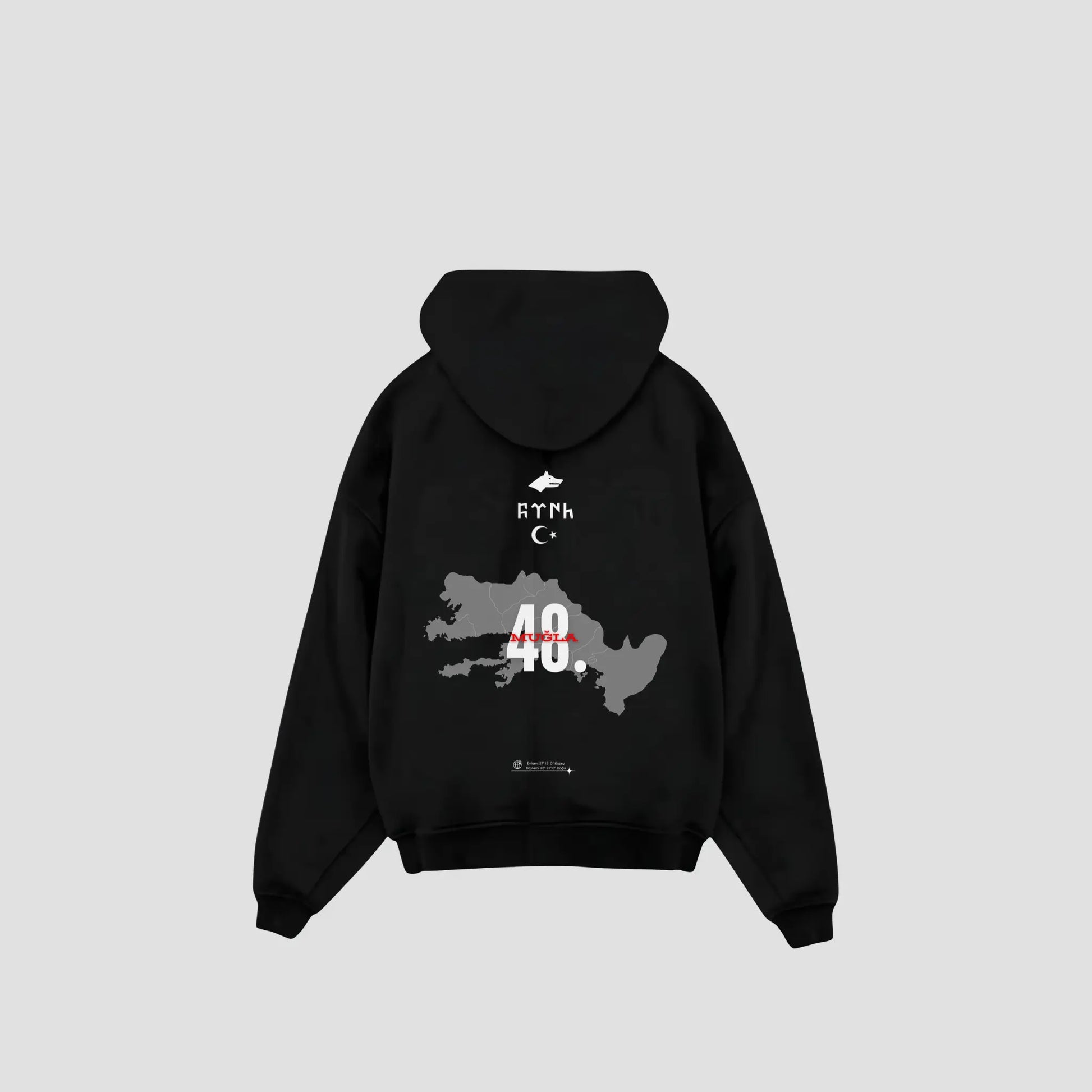 MUGLA 48 - Oversized Hoodie Backprint Printegy