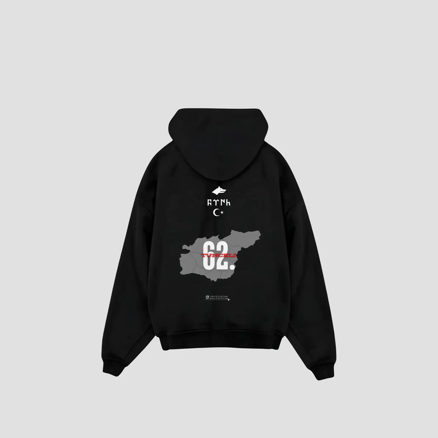 TUNCELI 62 - Oversized Hoodie Backprint Printegy