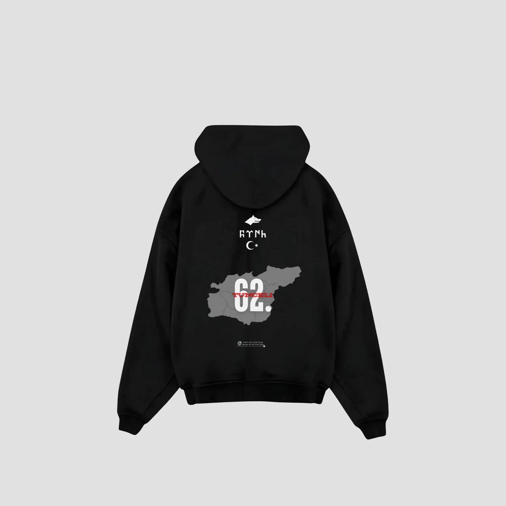 TUNCELI 62 - Oversized Hoodie Backprint Printegy