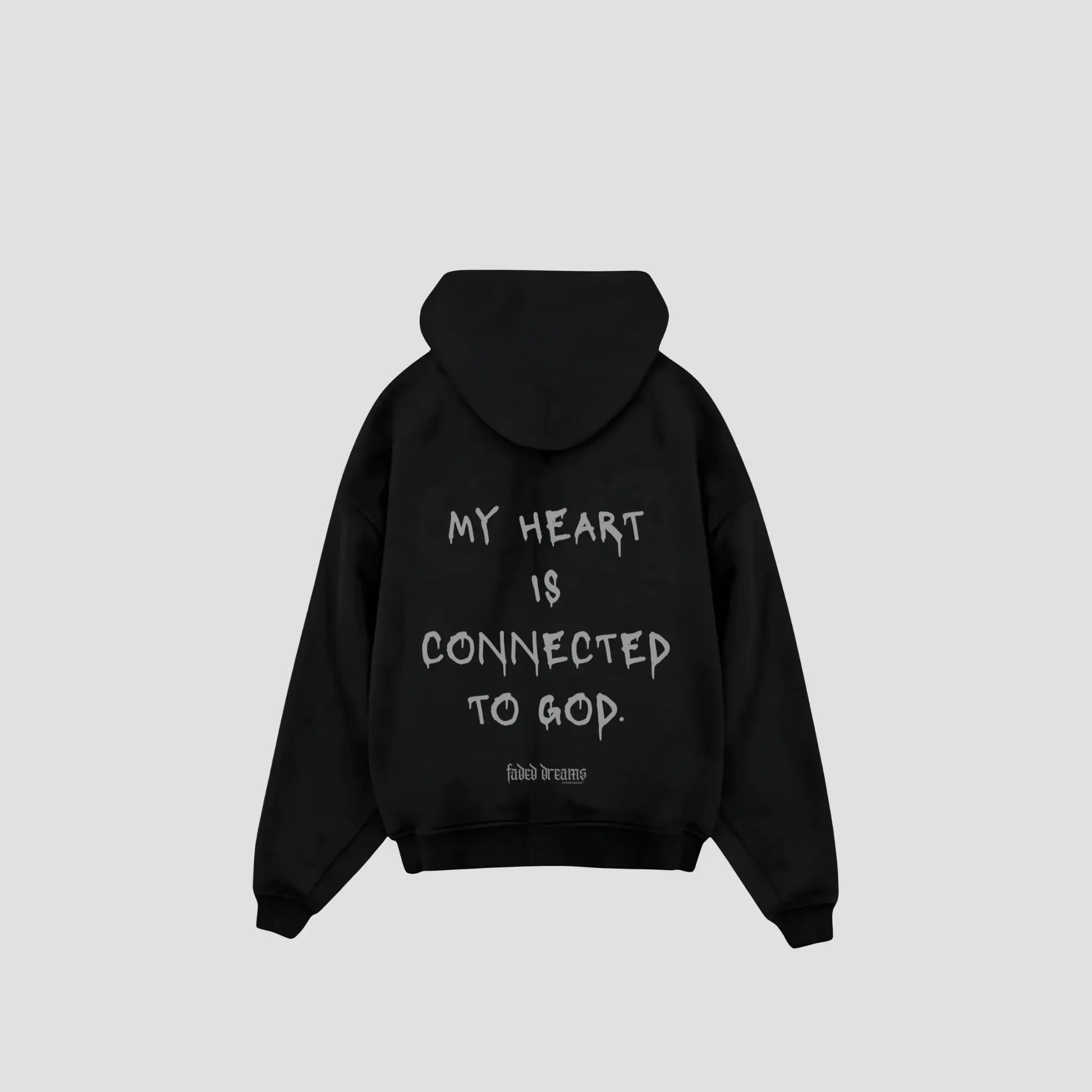 CONNECTED TO GOD - Oversized Hoodie Backprint Printegy