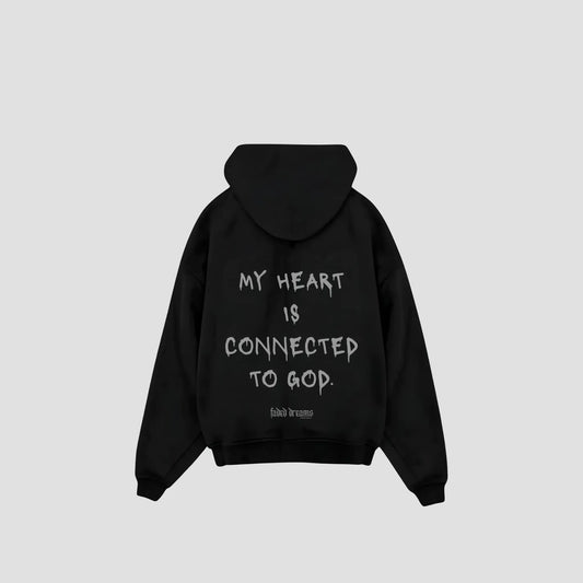 CONNECTED TO GOD - Oversized Hoodie Backprint Printegy