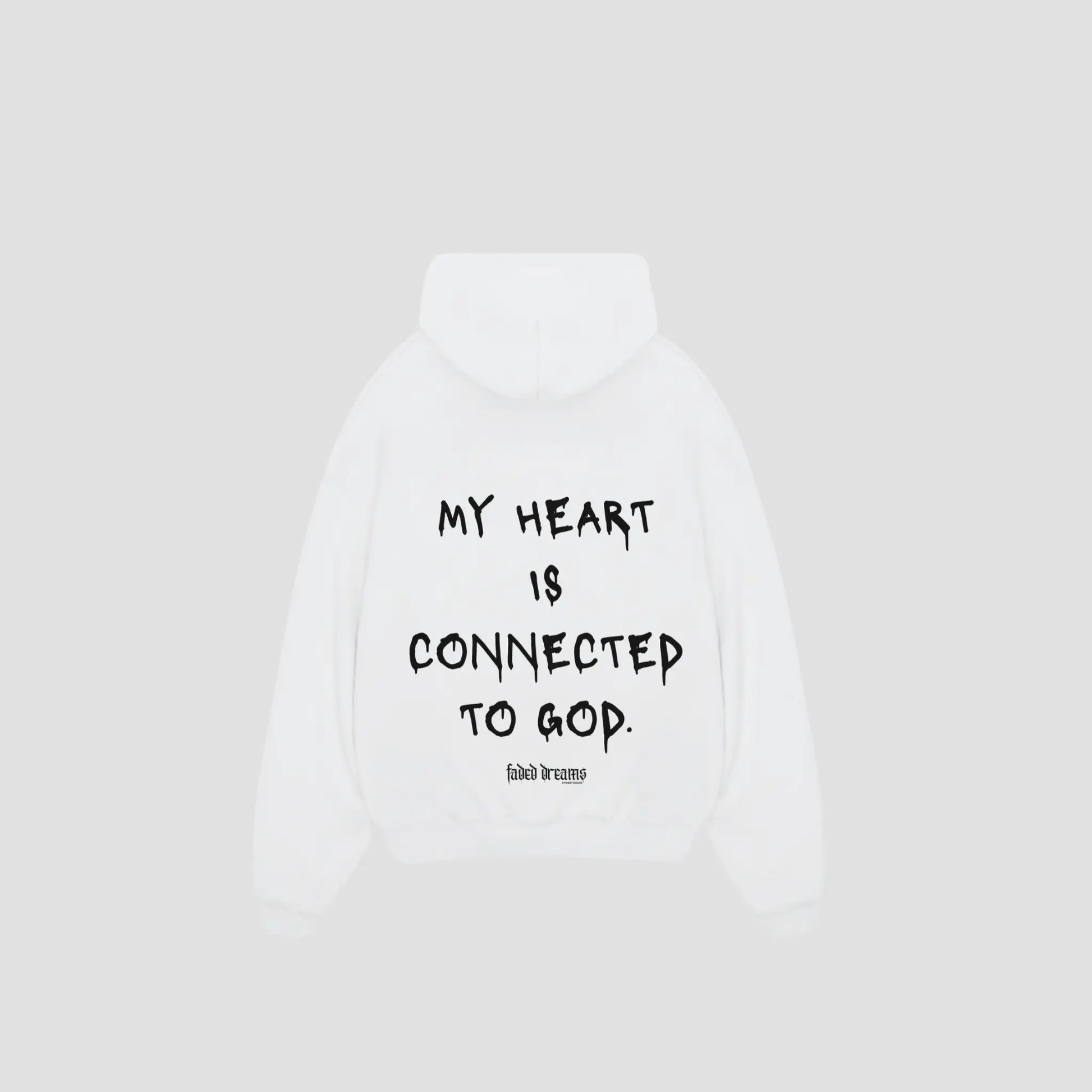CONNECTED TO GOD - Oversized Hoodie Backprint Printegy