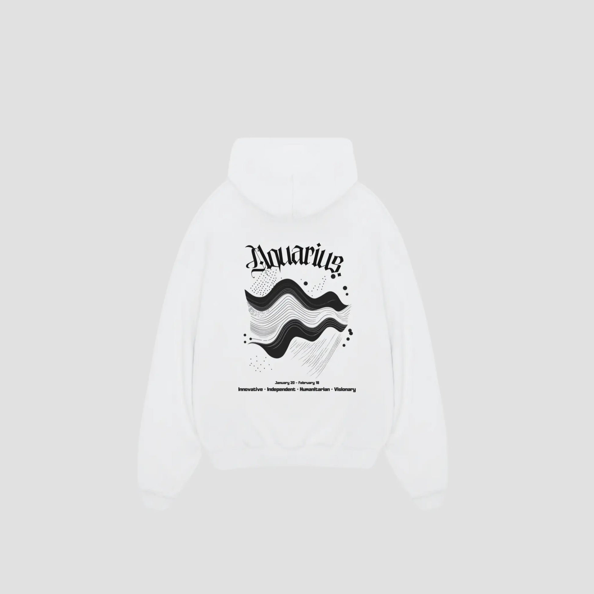 AQUARIUS - Oversized Hoodie Printegy