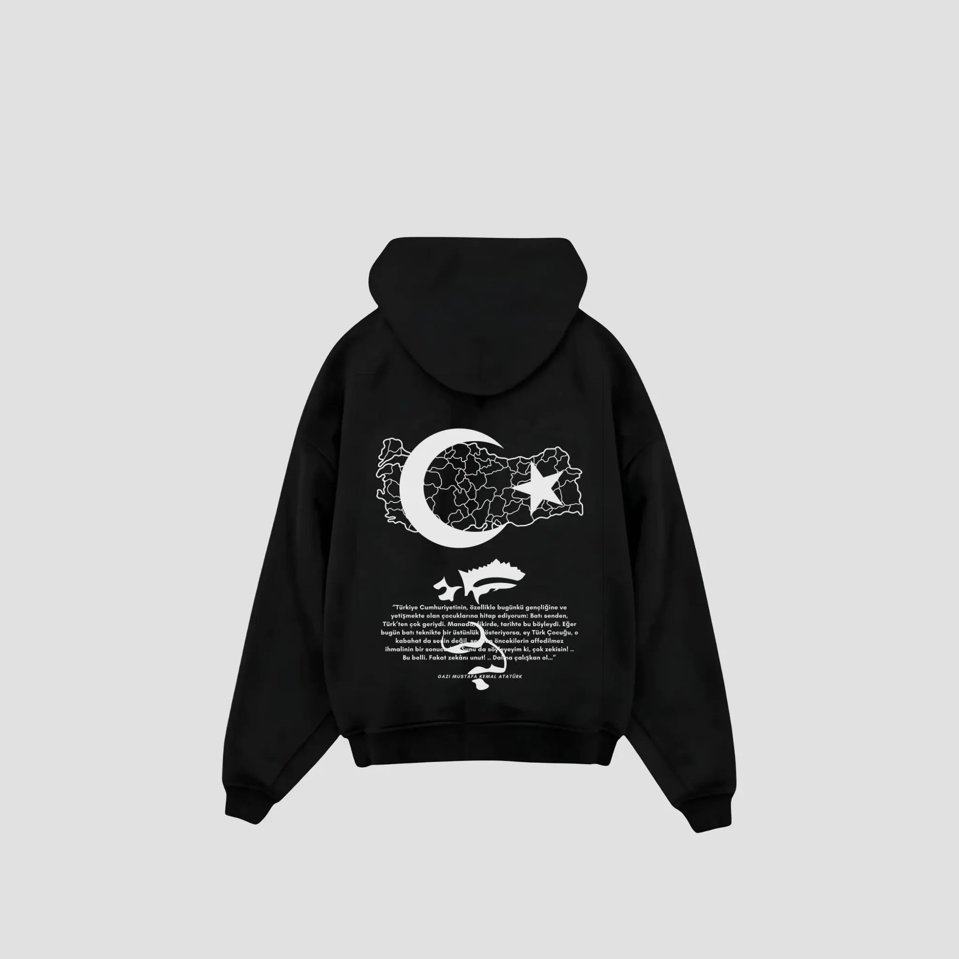 M.K.ATATÜRK - Oversized Hoodie Backprint Printegy