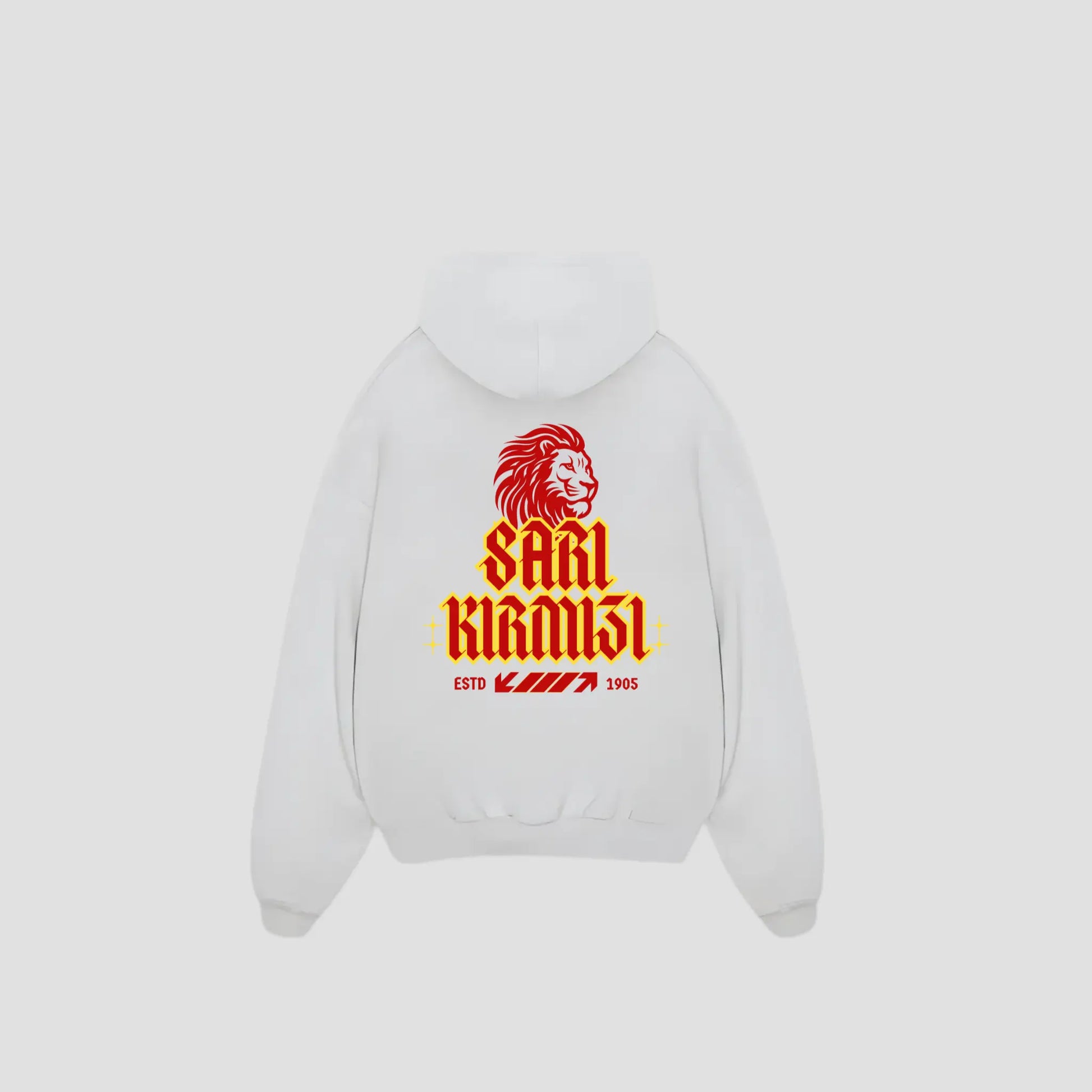 SARI KIRMIZI - Oversized Hoodie Printegy