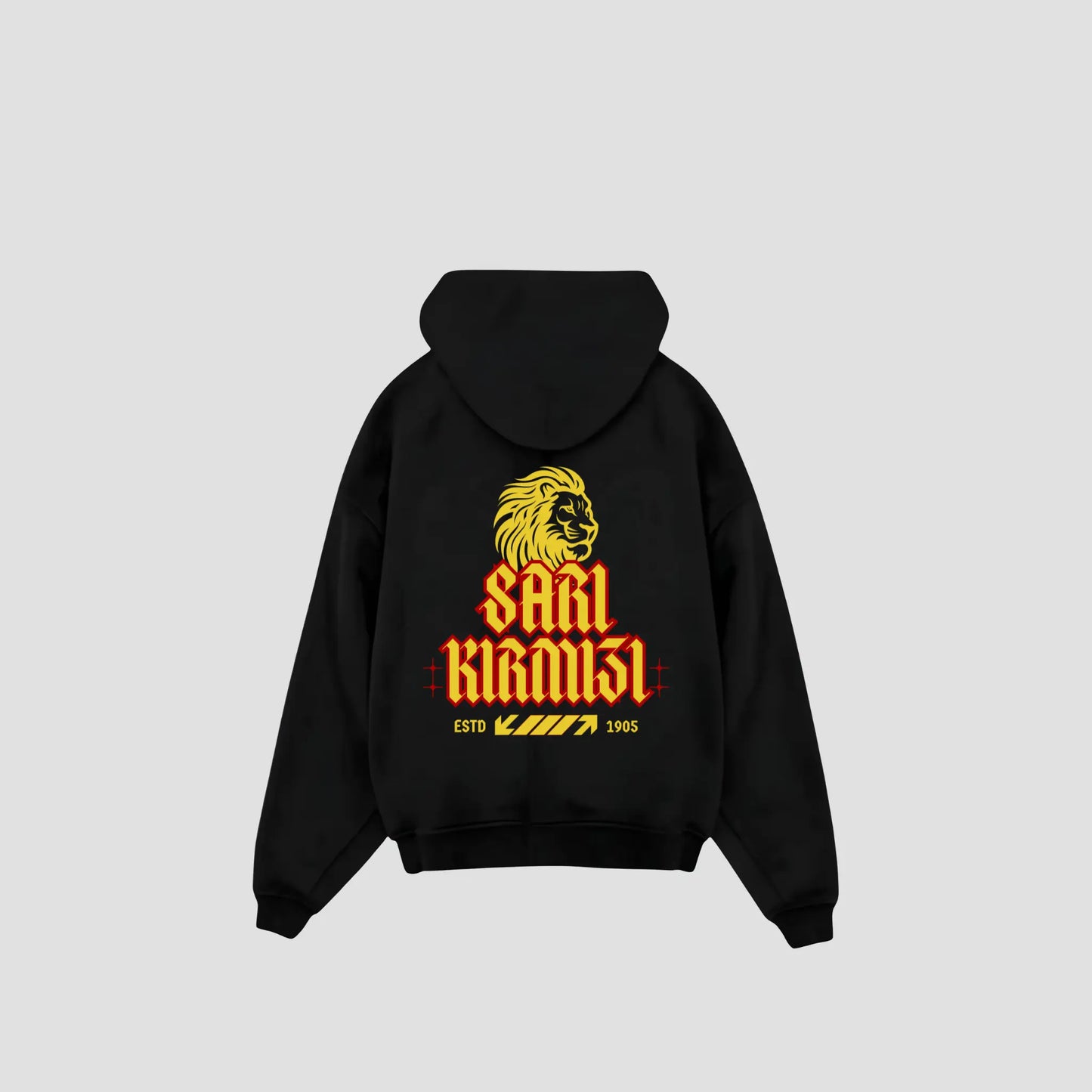 SARI KIRMIZI - Oversized Hoodie Printegy
