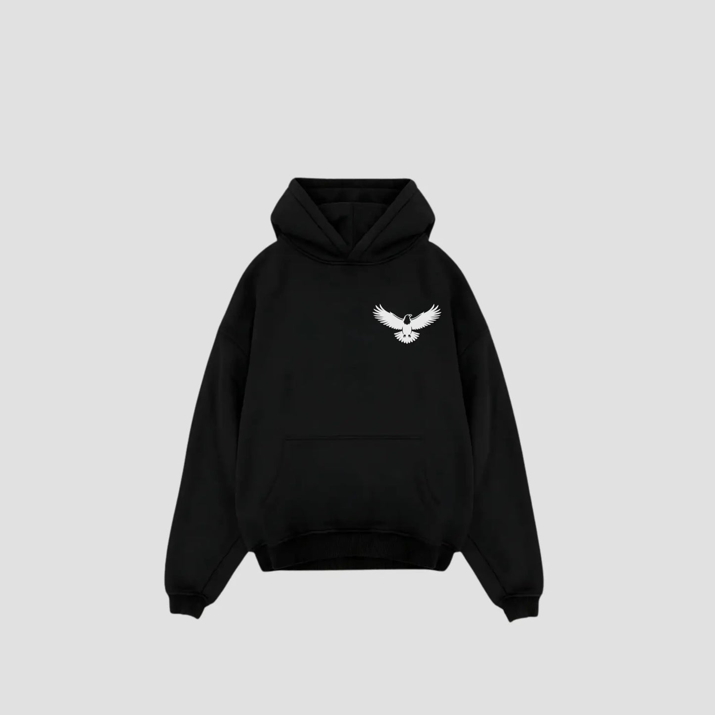 SIYAH BEYAZ - Oversized Hoodie Printegy