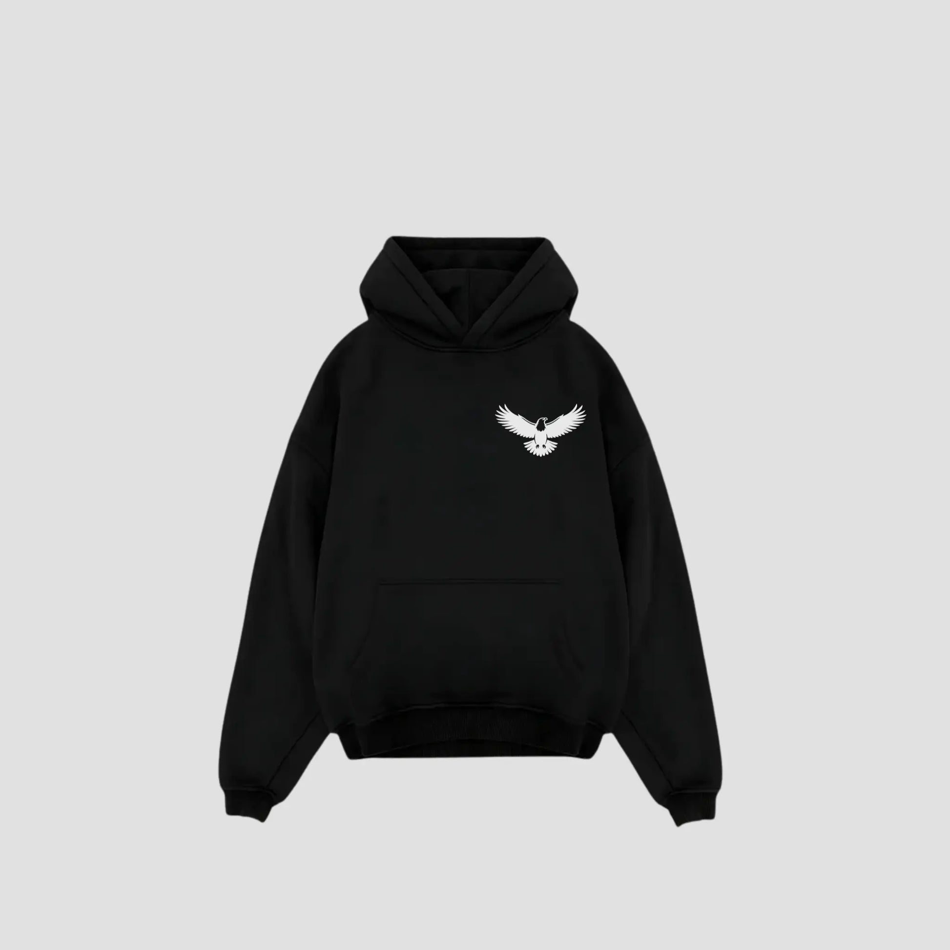 SIYAH BEYAZ - Oversized Hoodie Printegy