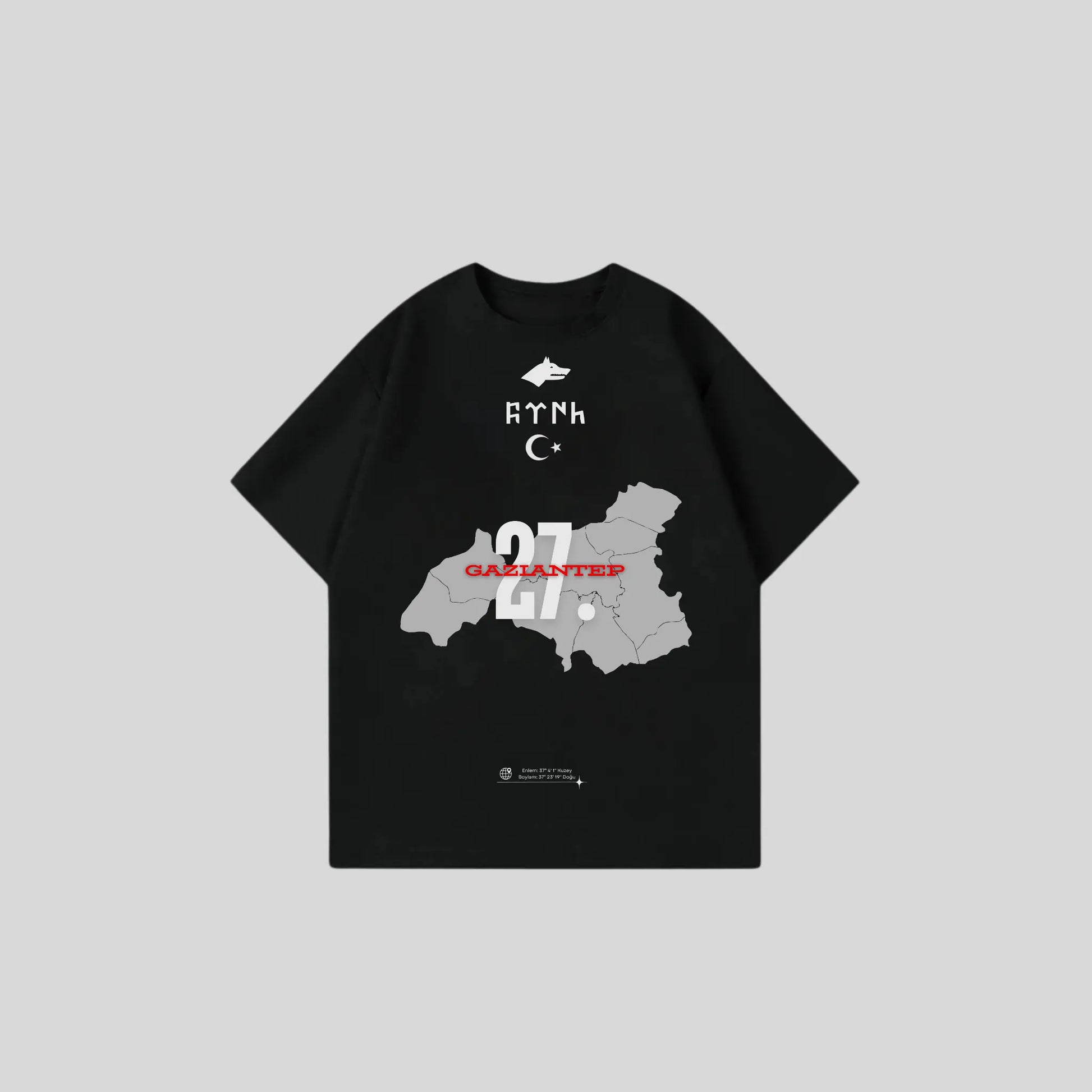 GAZIANTEP 27 - Oversize Shirt Frontprint Printegy
