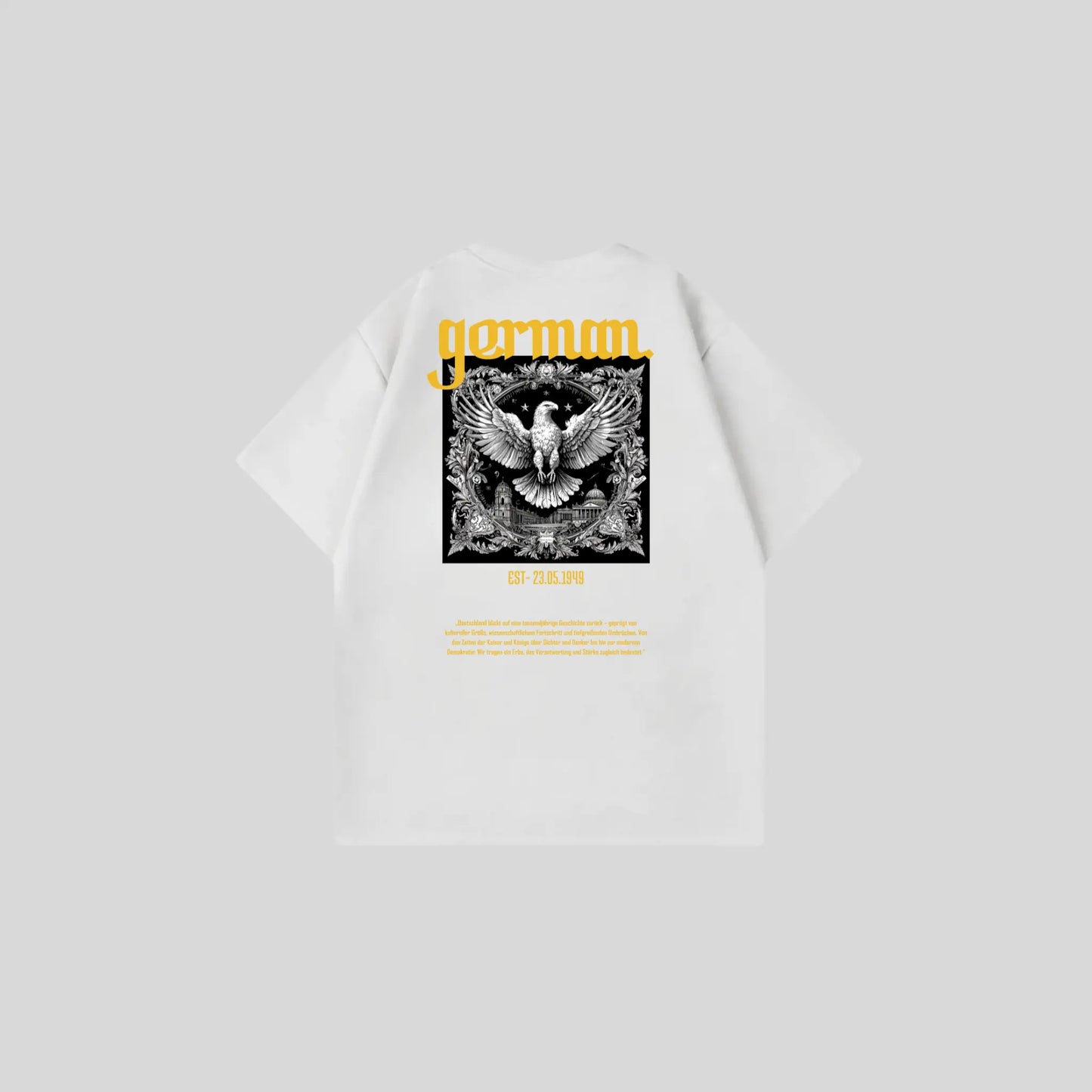 GERMAN 1 - Oversize Shirt Backprint Printegy