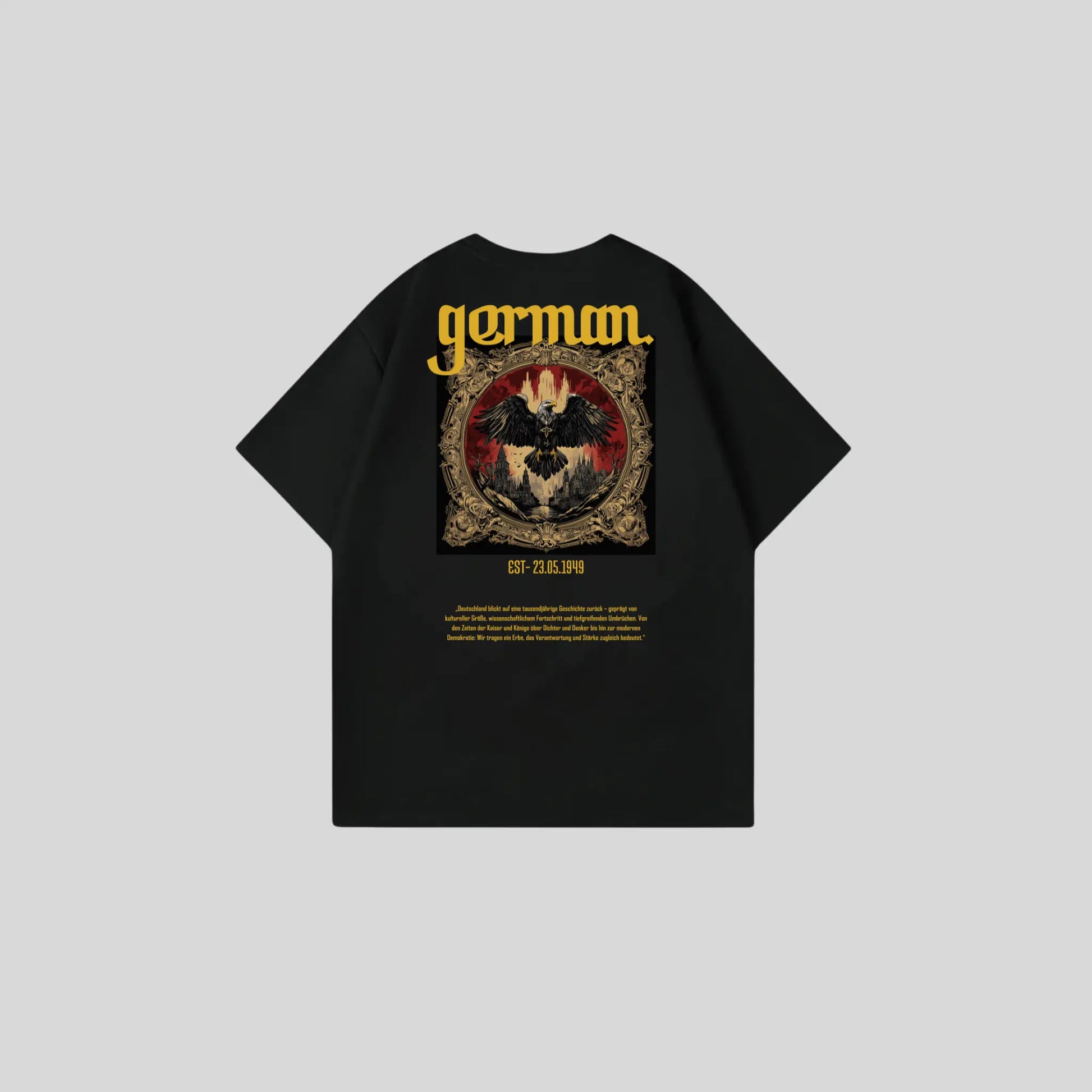 GERMAN 3 - Oversize Shirt Backprint Printegy