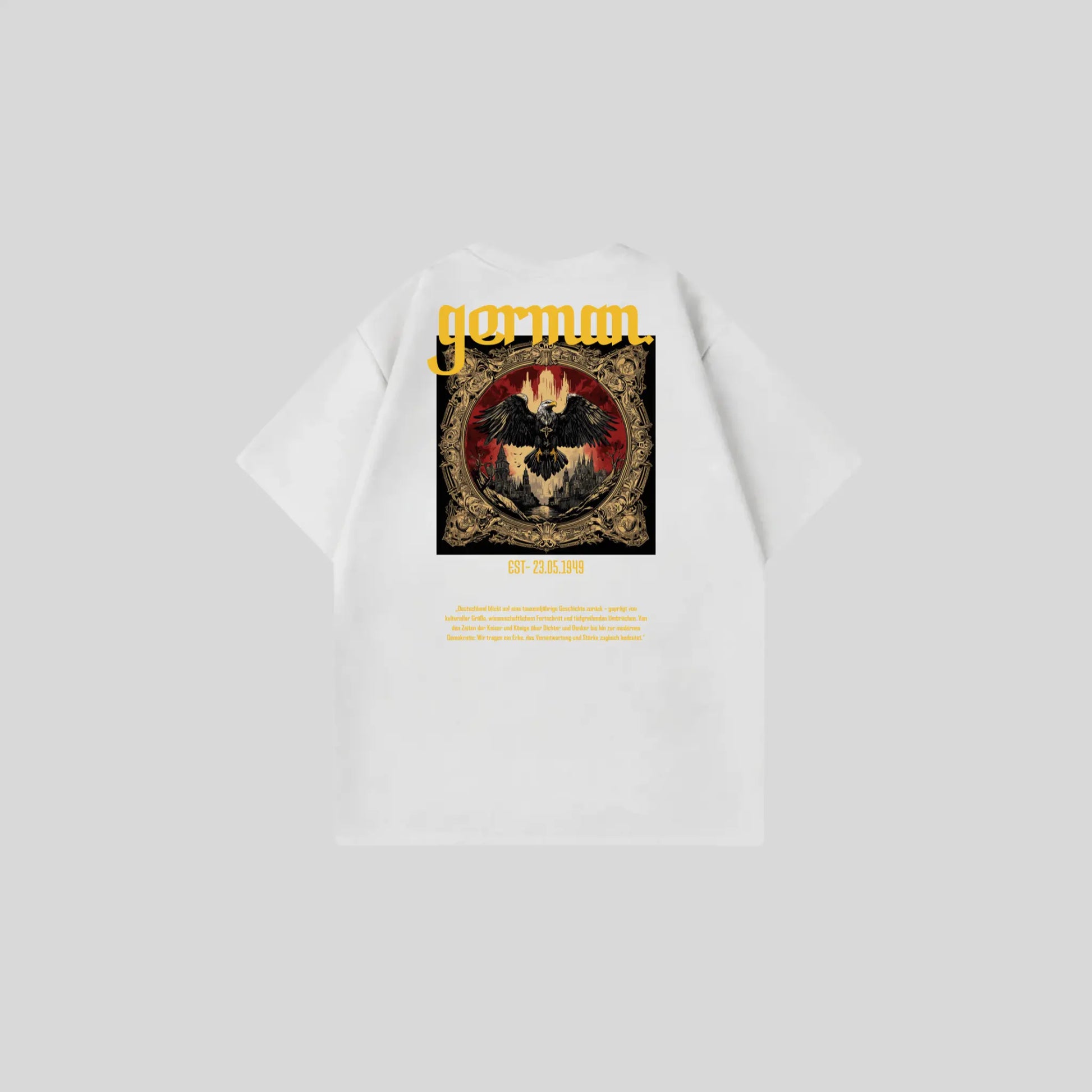 GERMAN 3 - Oversize Shirt Backprint Printegy