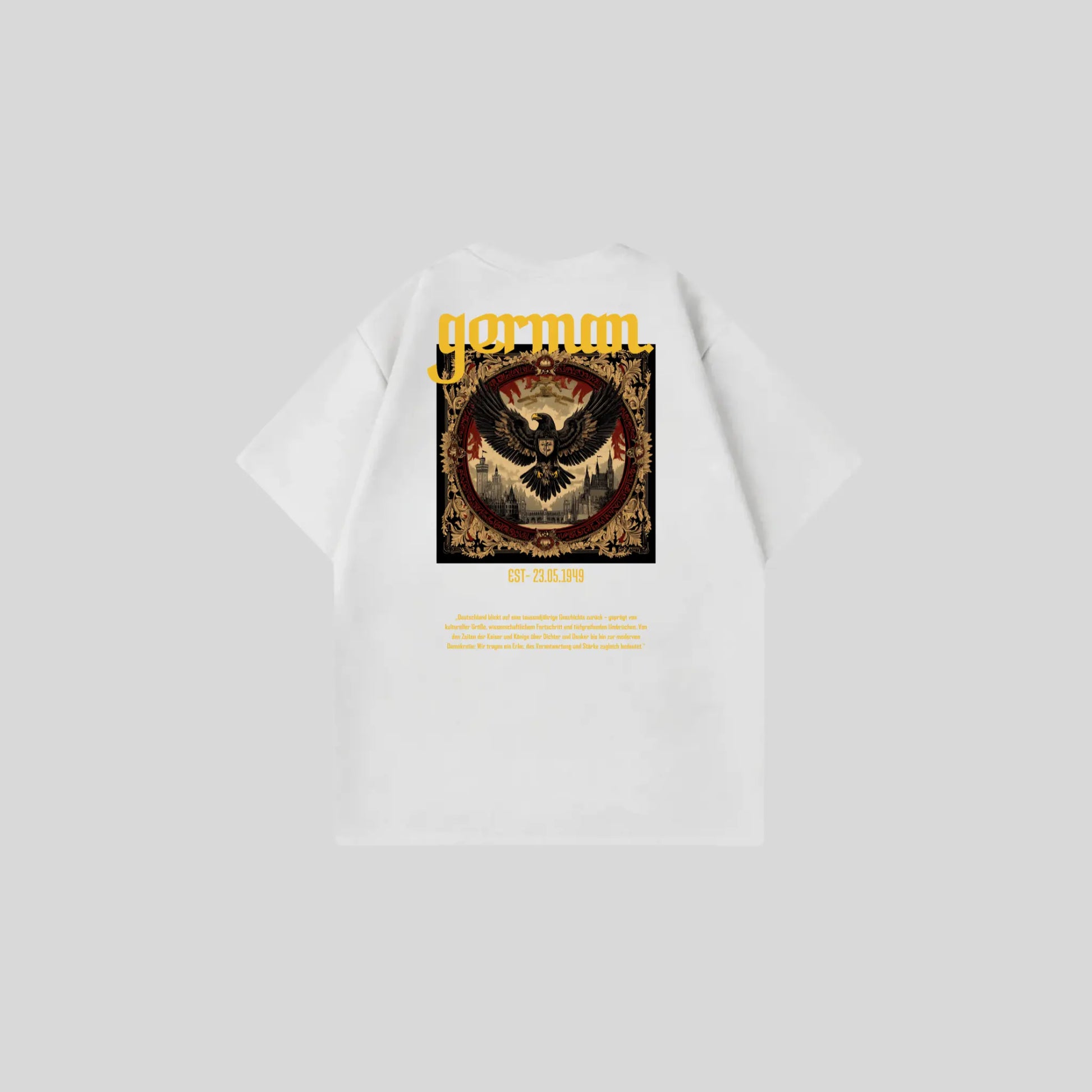 GERMAN 4 - Oversize Shirt Backprint Printegy