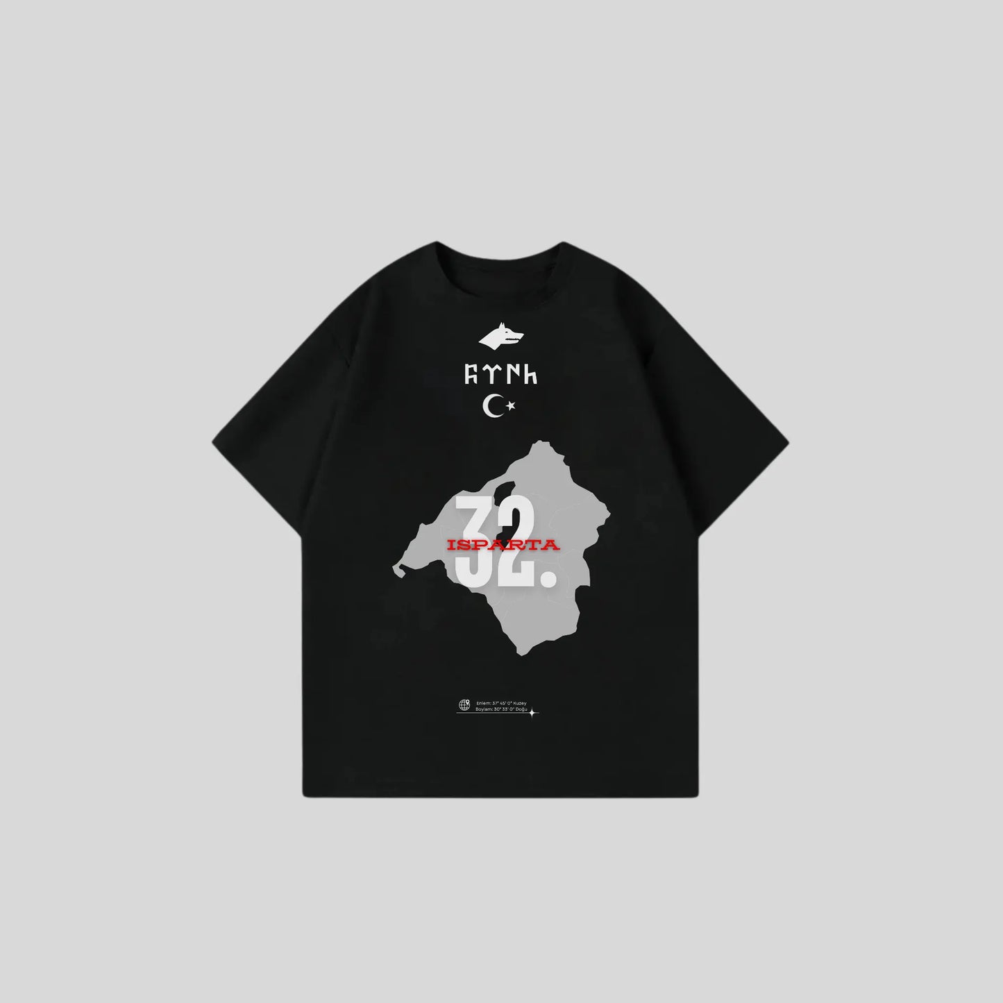ISPARTA 32 - Oversize Shirt Frontprint Printegy