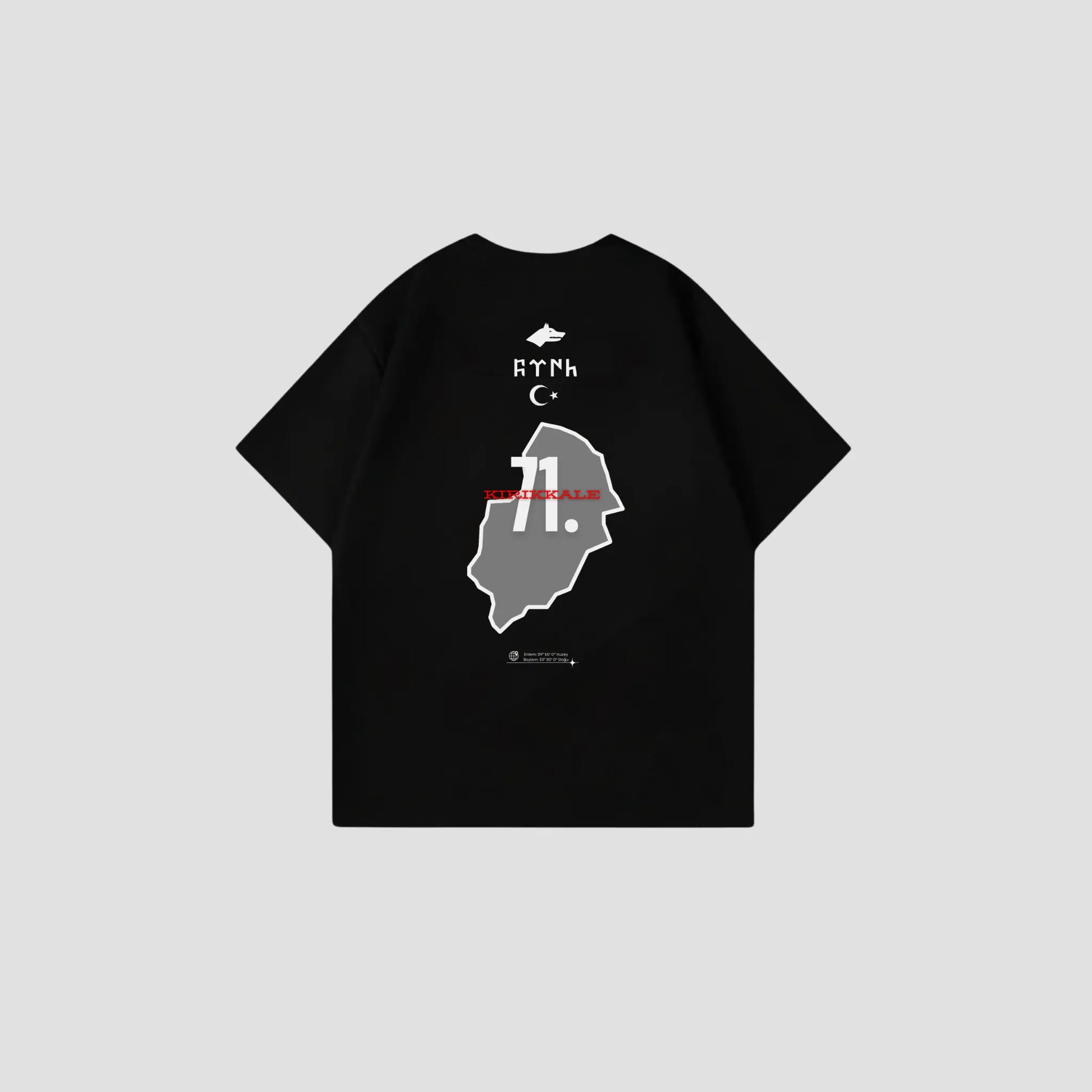 KIRIKKALE 71 - Oversize Shirt Backprint Printegy