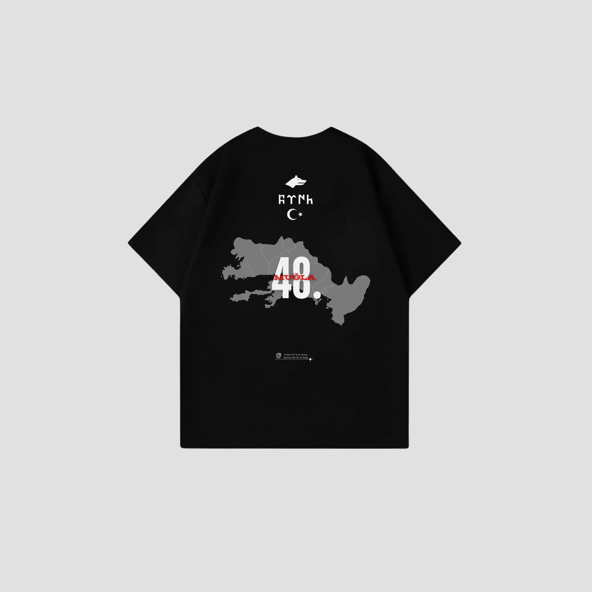 MUGLA 48 - Oversize Shirt Backprint Printegy