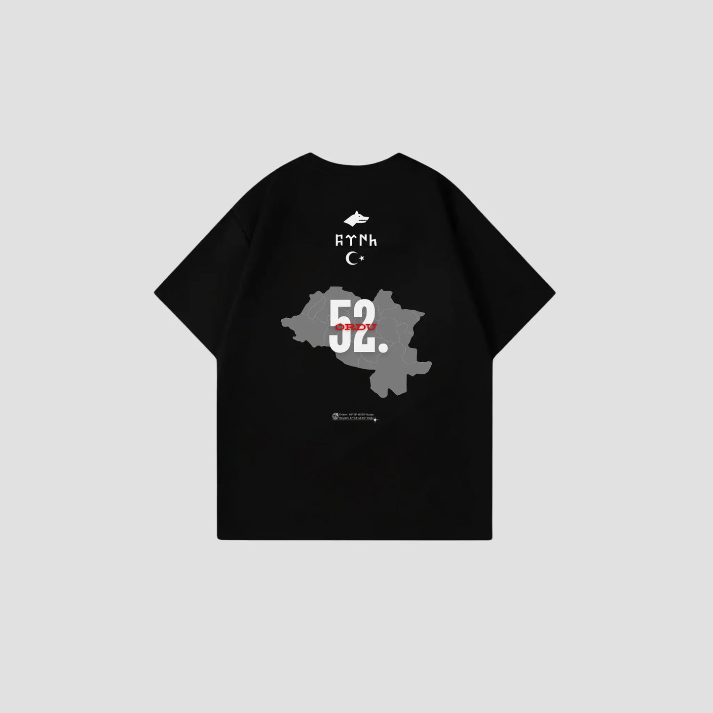 ORDU 52 - Oversize Shirt Backprint Printegy