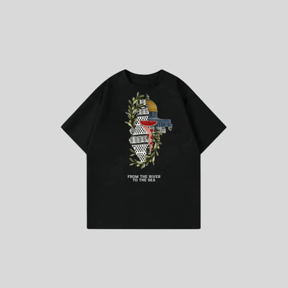 RIVER TO THE SEA - Oversize Shirt Printegy