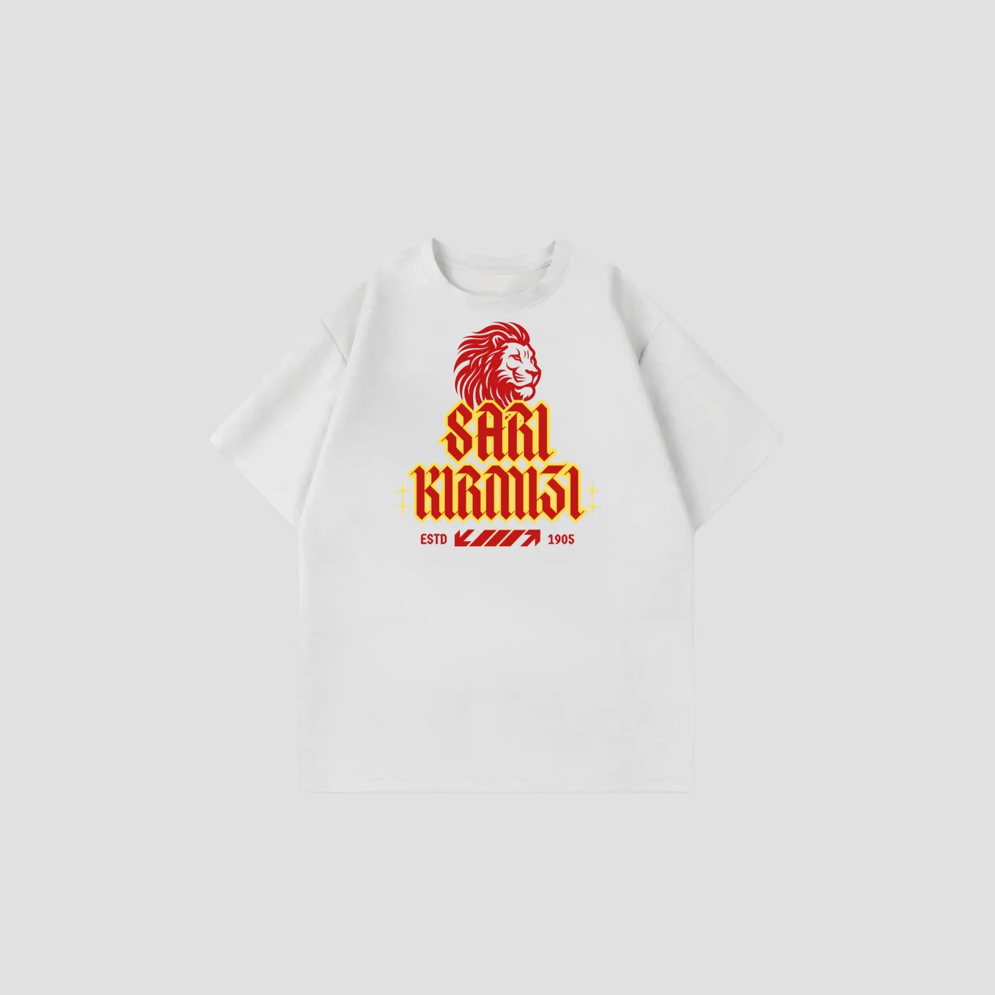 SARI KIRMIZI - Oversize Shirt Printegy