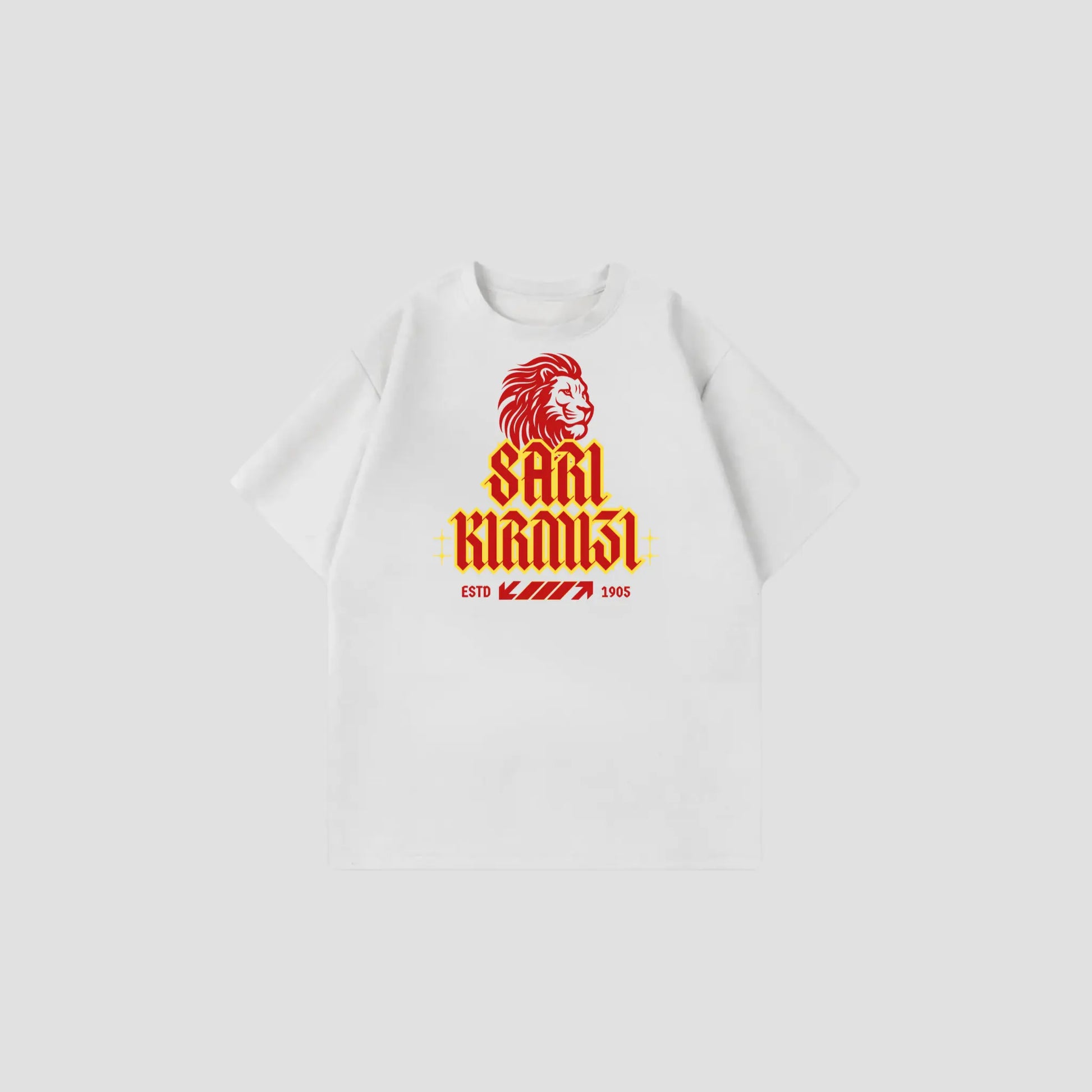 SARI KIRMIZI - Oversize Shirt Printegy