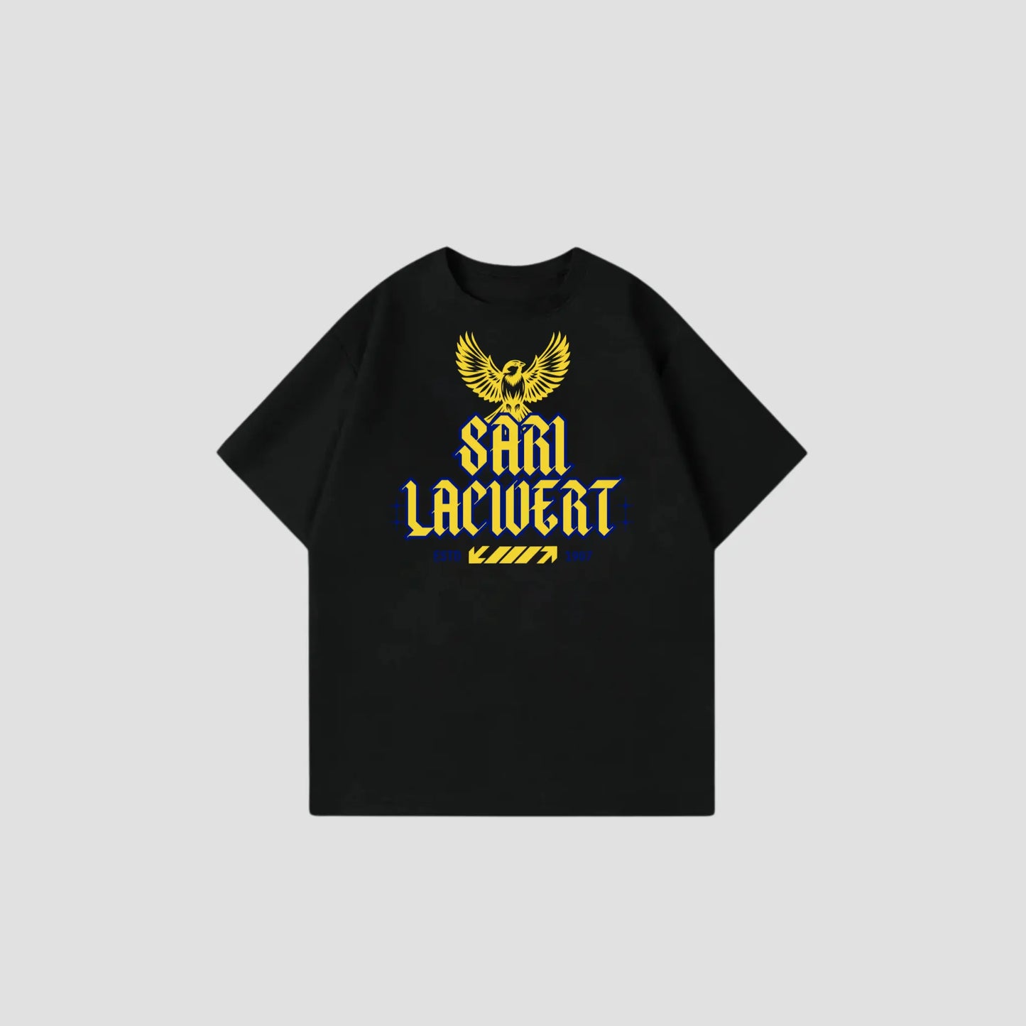 SARI LACIVERT - Oversize Shirt Printegy