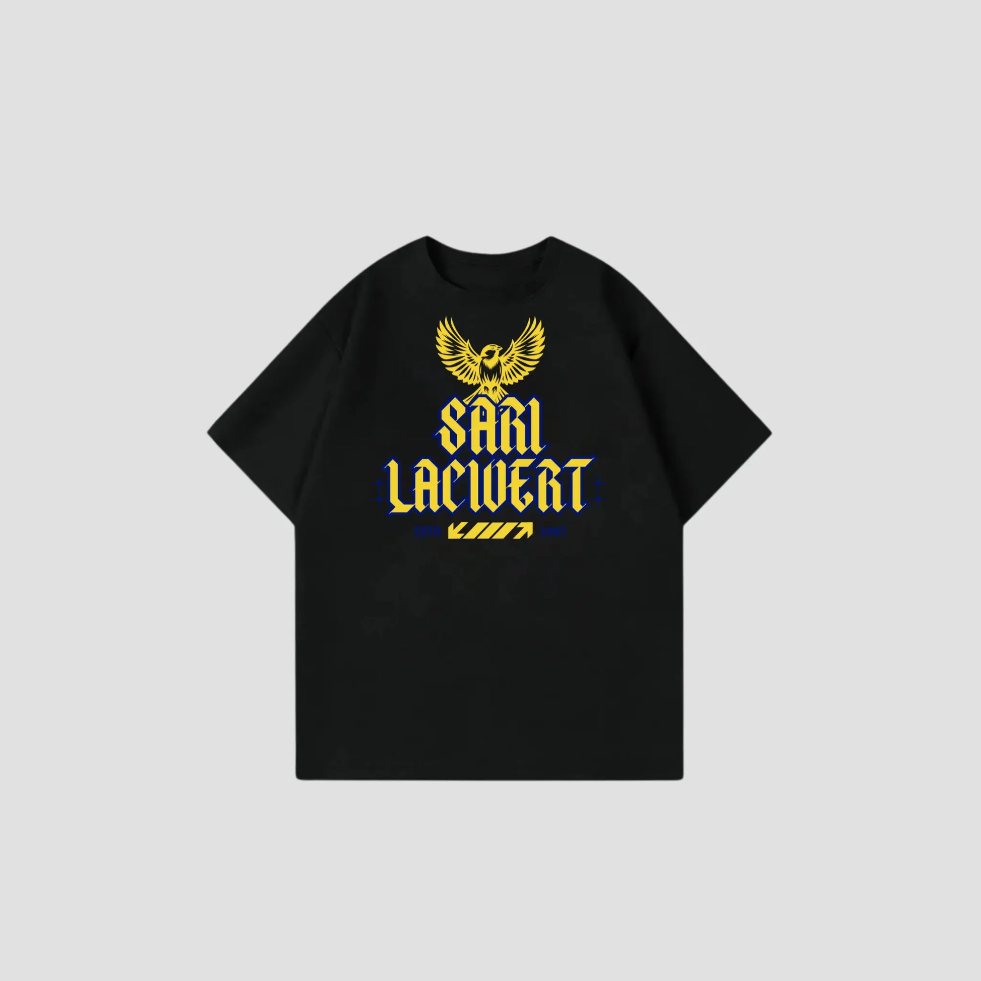 SARI LACIVERT - Oversize Shirt Printegy