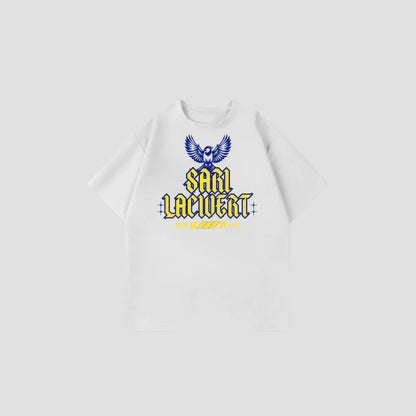 SARI LACIVERT - Oversize Shirt Printegy