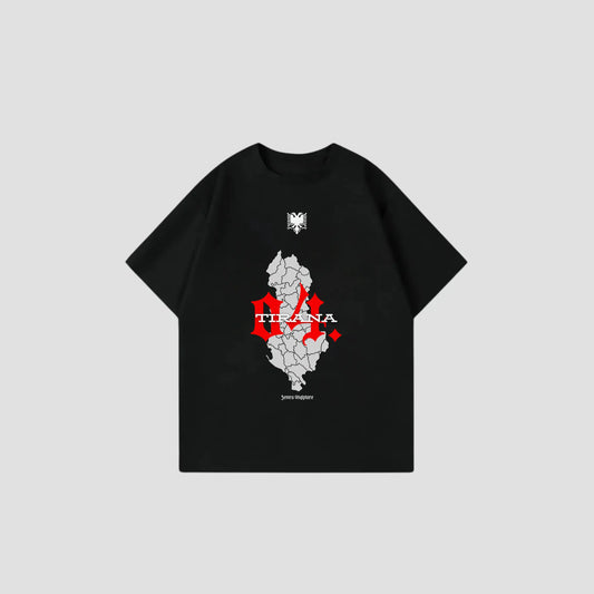 TIRANA 04 - Oversize Shirt Frontprint Printegy