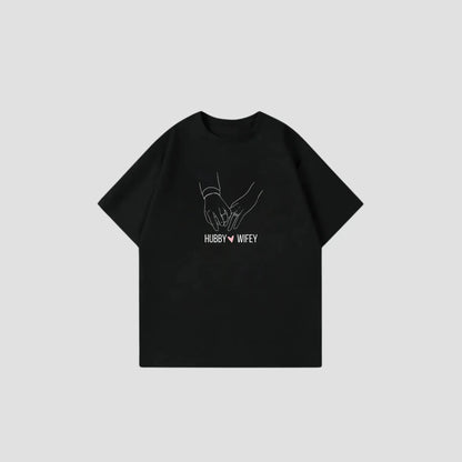 WIFEY x HUBBY - Oversize Shirt Printegy