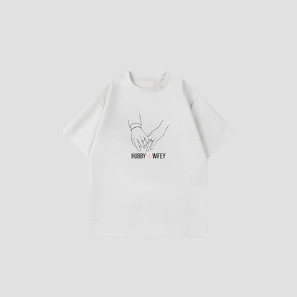 WIFEY x HUBBY - Oversize Shirt Printegy