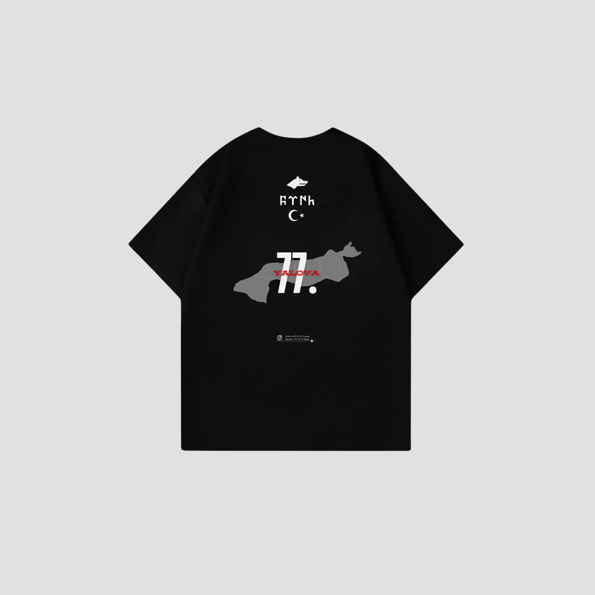 YALOVA 77 - Oversize Shirt Backprint Printegy