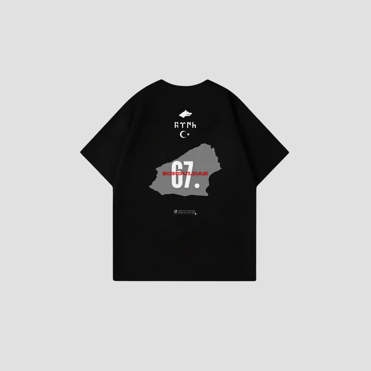 ZONGULDAK 67 - Oversize Shirt Backprint Printegy