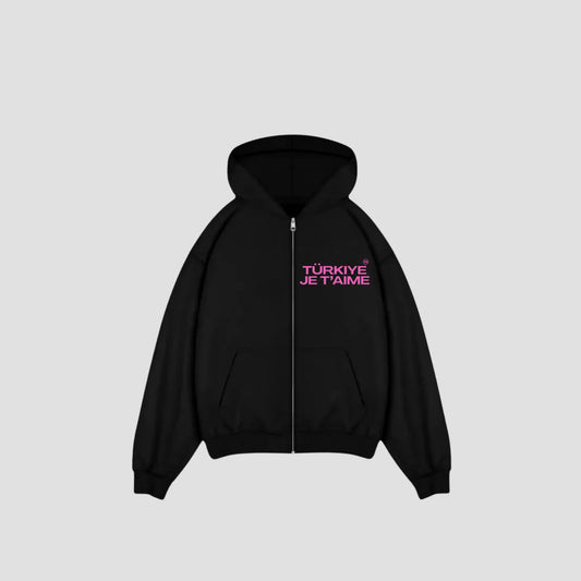 TÜRKIYE JE T´AIME - Oversized Zipper Printegy